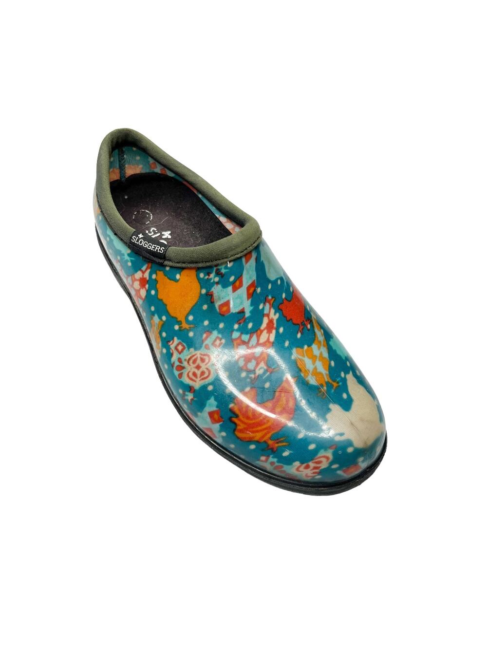 Sloggers Waterproof Rooster Chicken Rain Shoes Clogs Women's Size 6